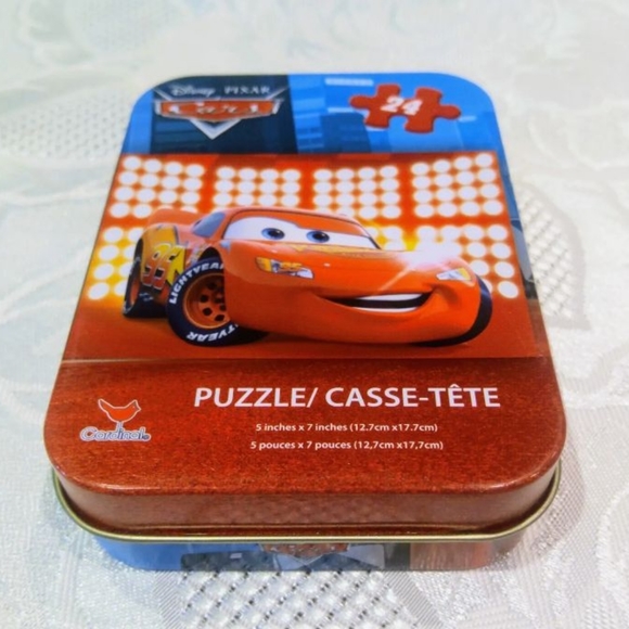 Walt Disney characters tin box bundle of 4 puzzles + 1 double Deck play, cards - Picture 12 of 15